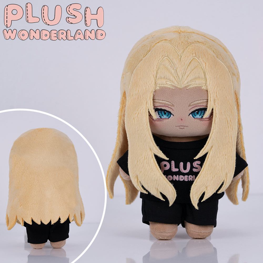 【Musterherstellung】Plüschtier WUNDERLAND mit weißen Haaren, 20 cm, aus Baumwolle, FANMADE