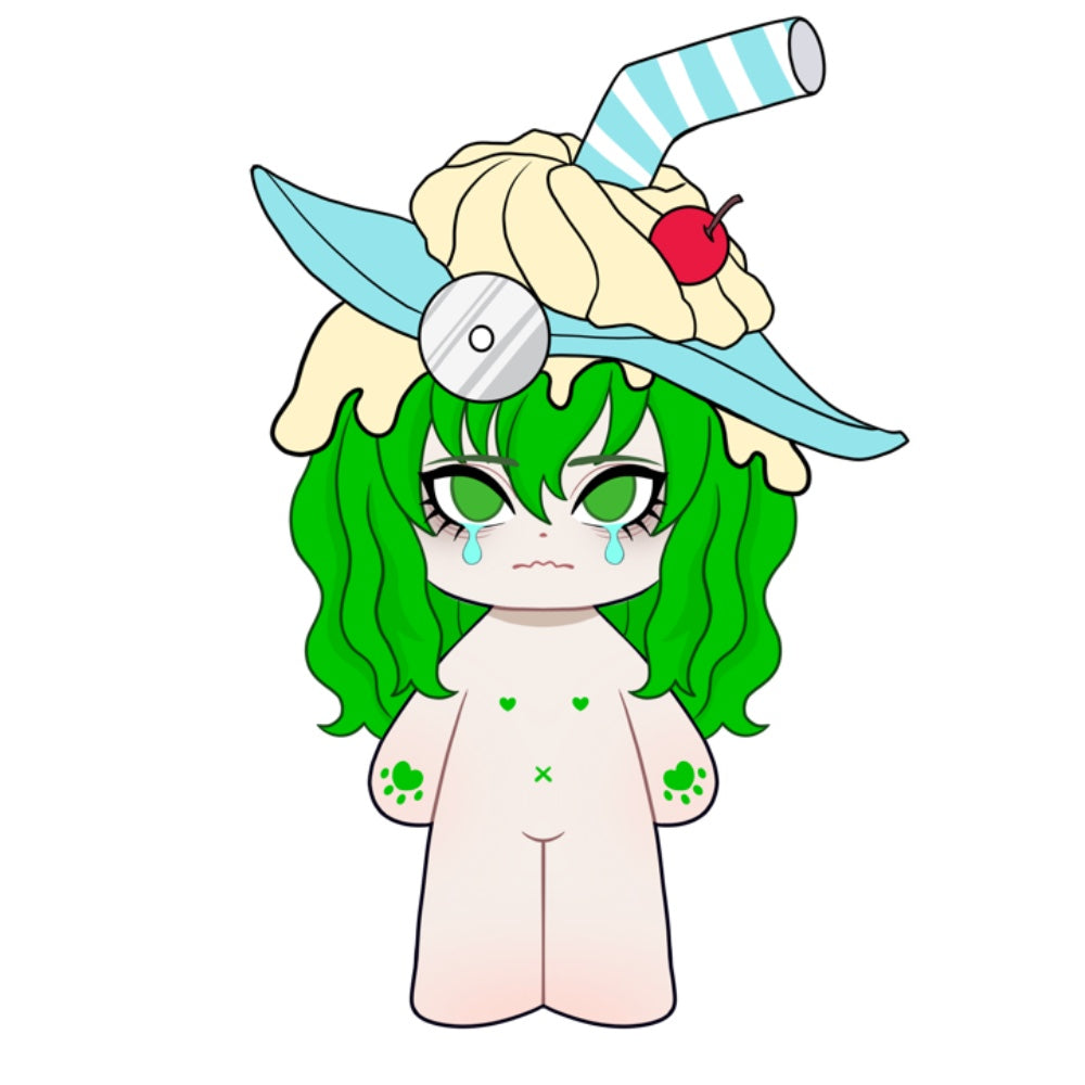 【Musterherstellung】PLUSH WONDERLAND Die weinende Plüschpuppe, 20 cm, aus Baumwolle, FANMADE