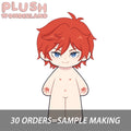 【Plushie Design】 Bright Red‑Haired Knight 20CM Cotton Doll FANMADE