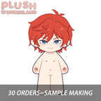 【Plushie Design】 Bright Red‑Haired Knight 20CM Cotton Doll FANMADE