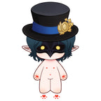 【UMFRAGE GESCHEITERT】Plüschtier „Wunderland“ mit Krähenmaske, Baumwollpuppe, 20 cm, Fan-Herstellung