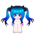 【PRESALE】PLUSH WONDERLAND Blue Twintails 20CM Cotton Doll FANMADE
