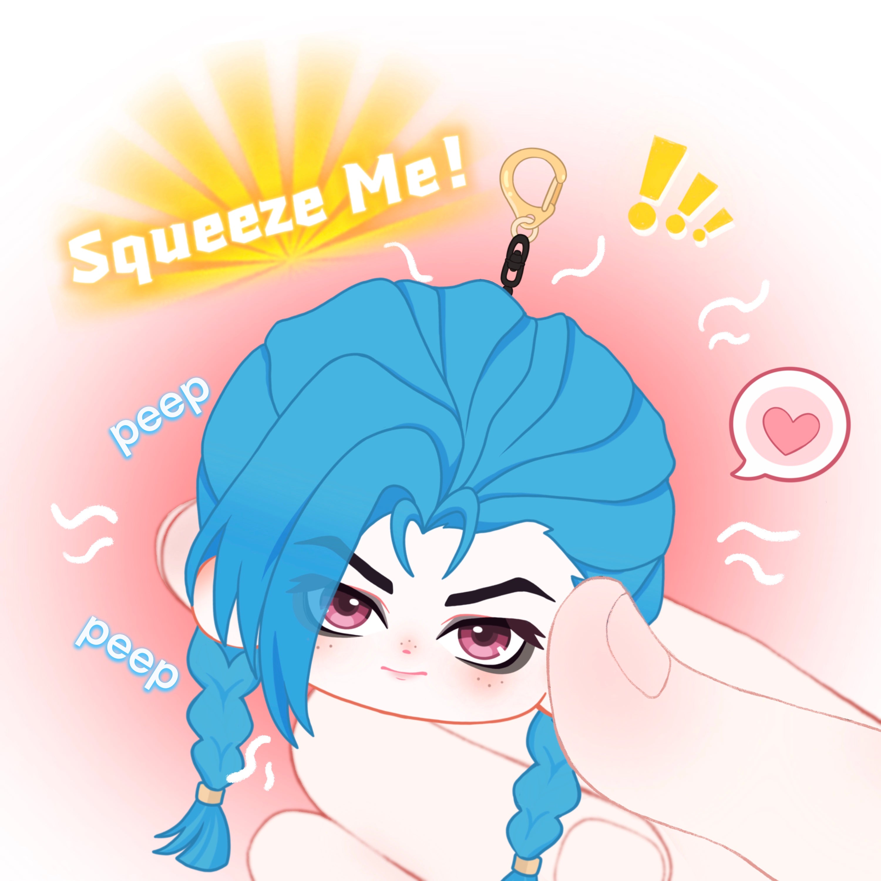 Jinx 10CM Plush Keychain