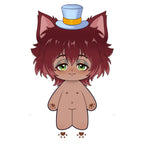 【Musterherstellung】PLUSH WONDERLAND Meow Hammer Plüschtier 20 cm, Baumwollpuppe, FANMADE