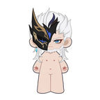 【ANZAHLUNG】【UMFRAGE】PLUSH WONDERLAND Genshin Impact Fatui Pierro Plüschtier aus Baumwolle, 20 cm, FANMADE