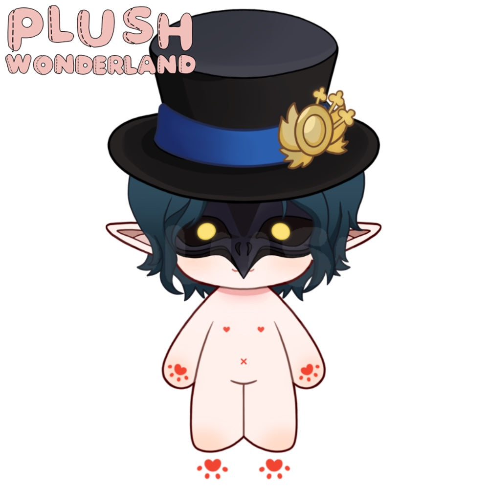 【UMFRAGE GESCHEITERT】Plüschtier „Wunderland“ mit Krähenmaske, Baumwollpuppe, 20 cm, Fan-Herstellung