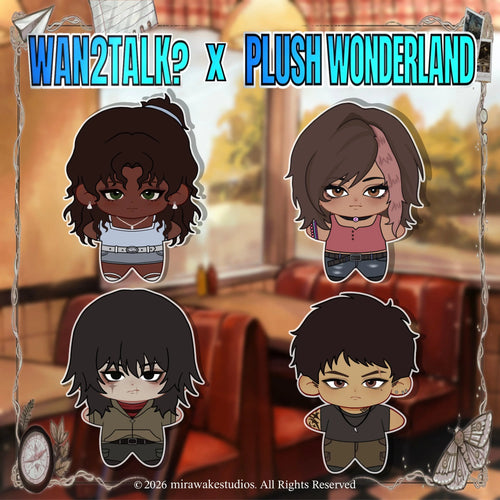 【PRESALE】【Authorized】PLUSH WONDERLAND WAN2TALK Lottie/Genesis/Cain/Silas 10CM Plushie Cotton Doll   【PRESALE】【Authorized】PLUSH WONDERLAND WAN2TALK Lottie/Genesis/Cain/Silas 10CM Plushie Cotton Doll