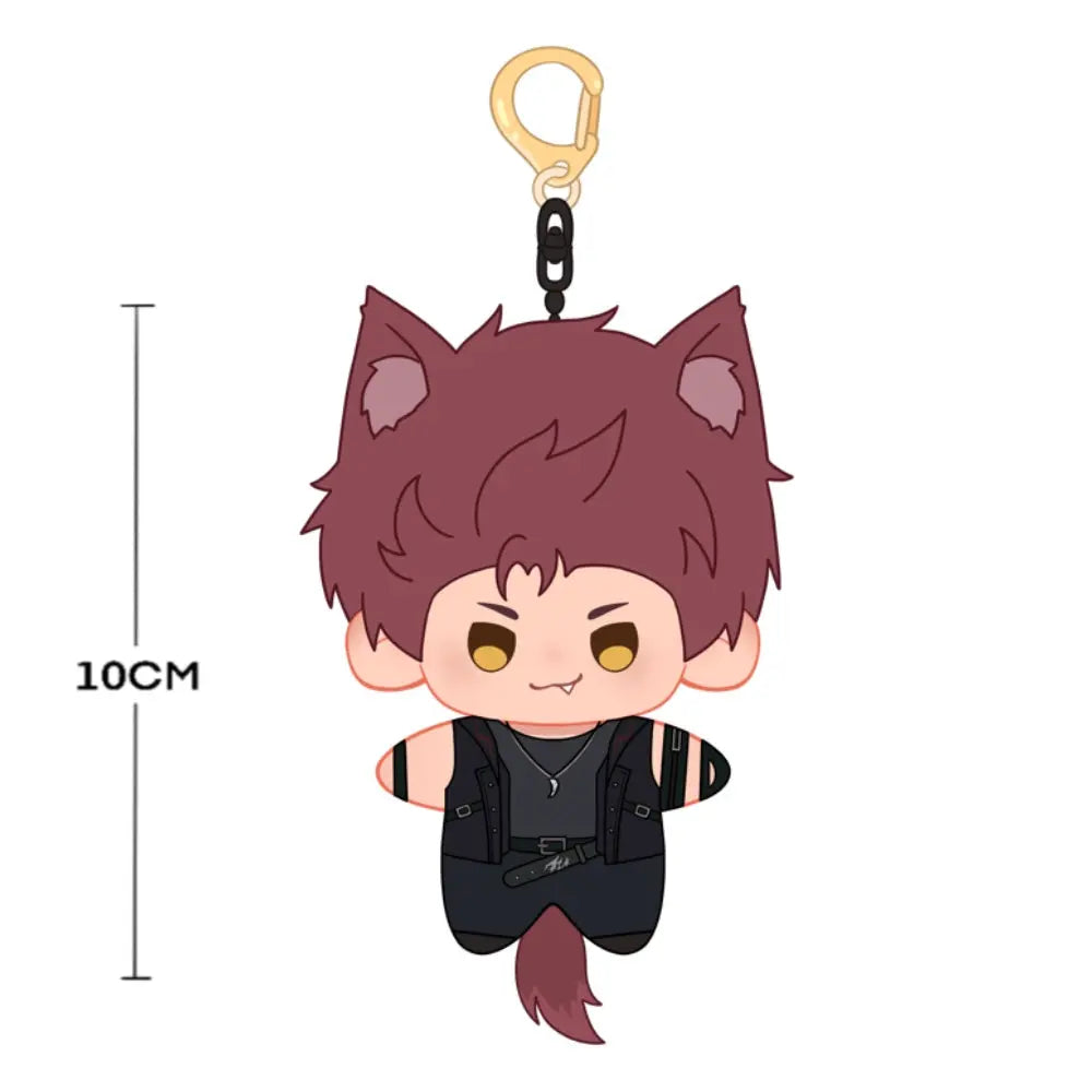 【Plush Design】PLUSH WONDERLAND Red Wolf 10CM Doll Pendant Keychain FANMADE   【Plush Design】PLUSH WONDERLAND Red Wolf 10CM Doll Pendant Keychain FANMADE