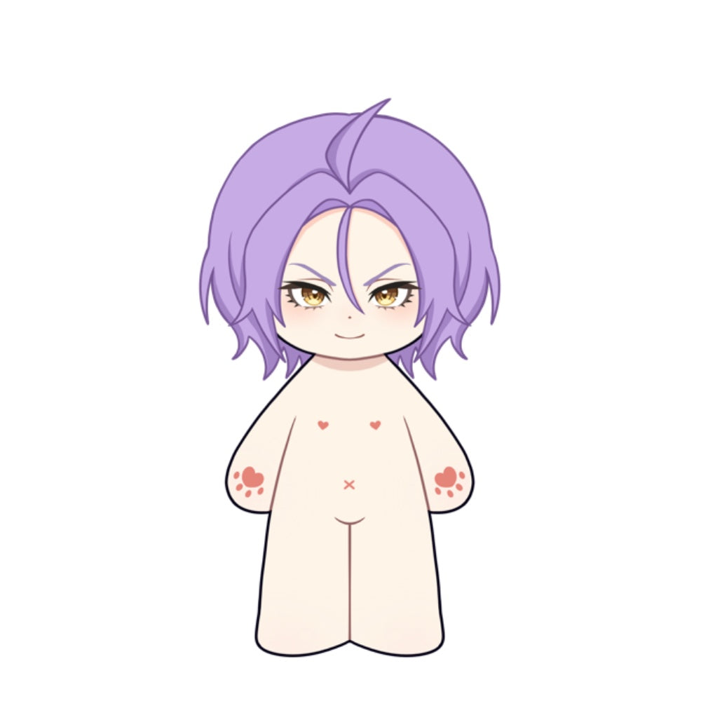 【Plushie Design】 Lilac‑Haired Knight Youth 20CM Cotton Doll FANMADE
