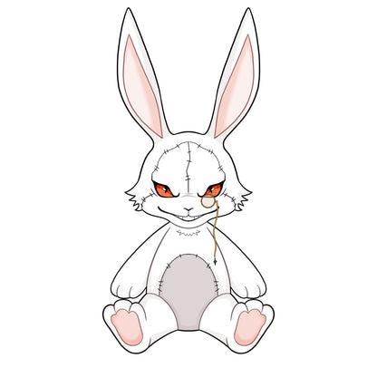 【Sample Making】PLUSH WONDERLAND Demon RB  Plushie 30CM Cotton Doll Rabbit