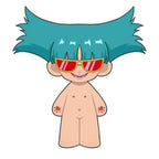 【Plushie Design】PLUSH WONDERLAND Turquoise 20CM Cotton Doll FANMADE   【Plushie Design】PLUSH WONDERLAND Turquoise 20CM Cotton Doll FANMADE