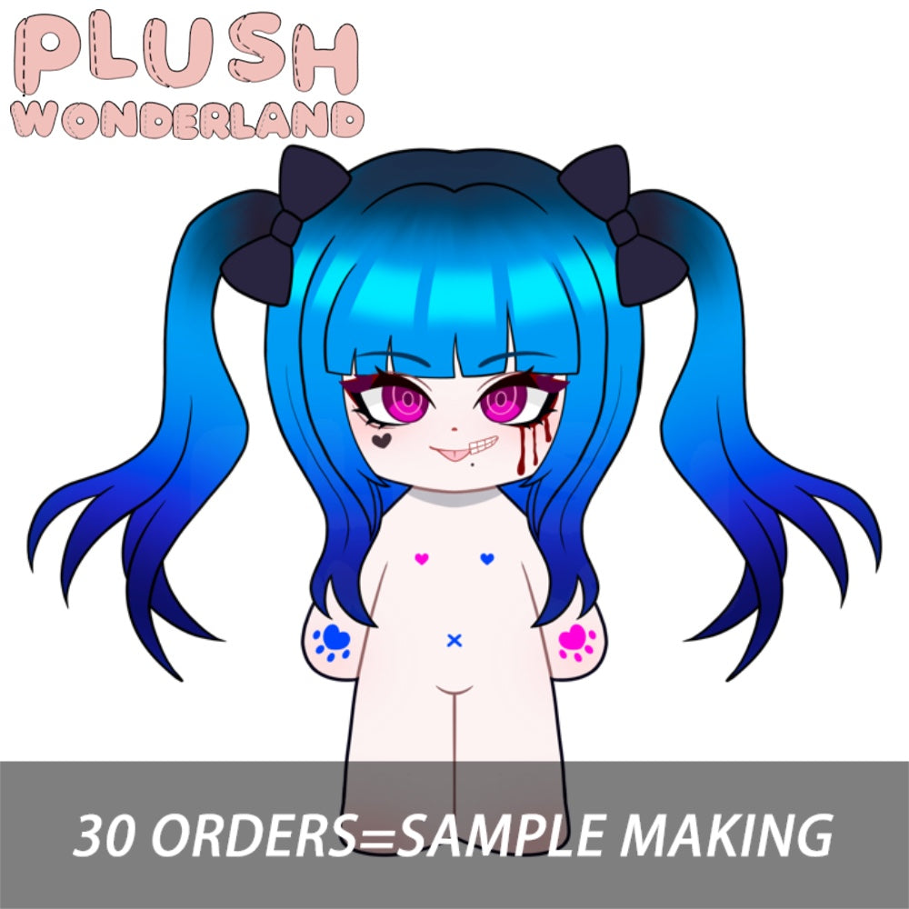 【Plushie Design】PLUSH WONDERLAND Blue Twintails 20CM Cotton Doll
