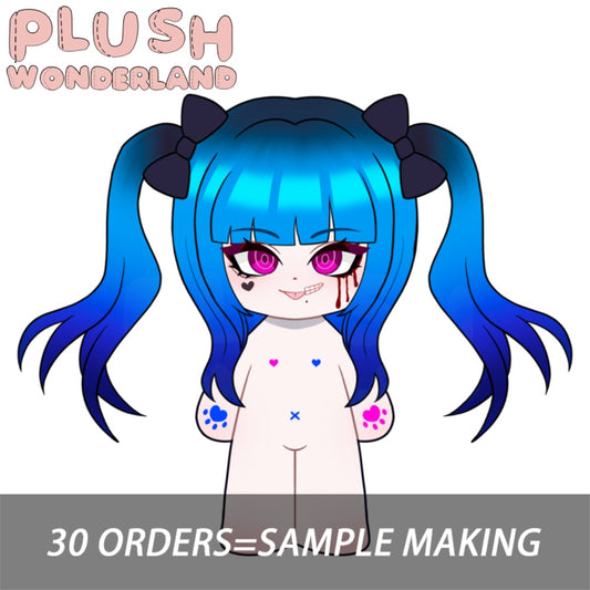 【Plushie Design】PLUSH WONDERLAND Blue Twintails 20CM Cotton Doll