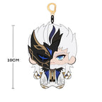 【Plushie Design】Silver-Haired Masked Mage 10CM Doll Pendant Keychain FANMADE