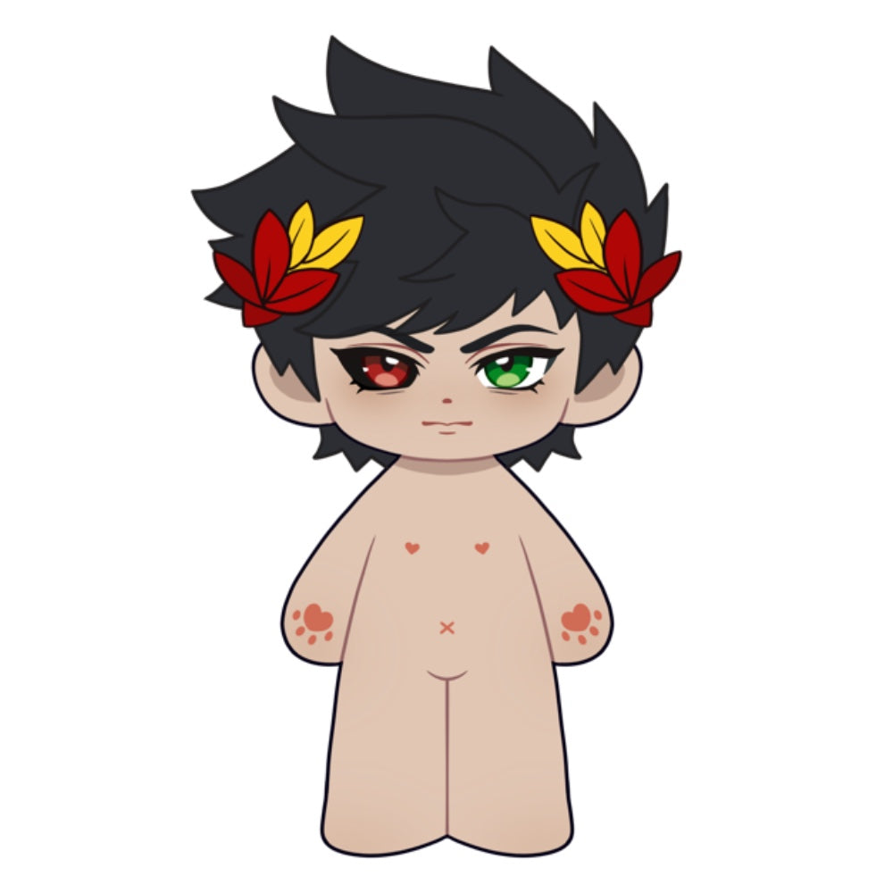 【Musteranfertigung】PLUSH WONDERLAND Puppe mit rotem Umhang, 20 cm, aus Baumwolle, FANMADE