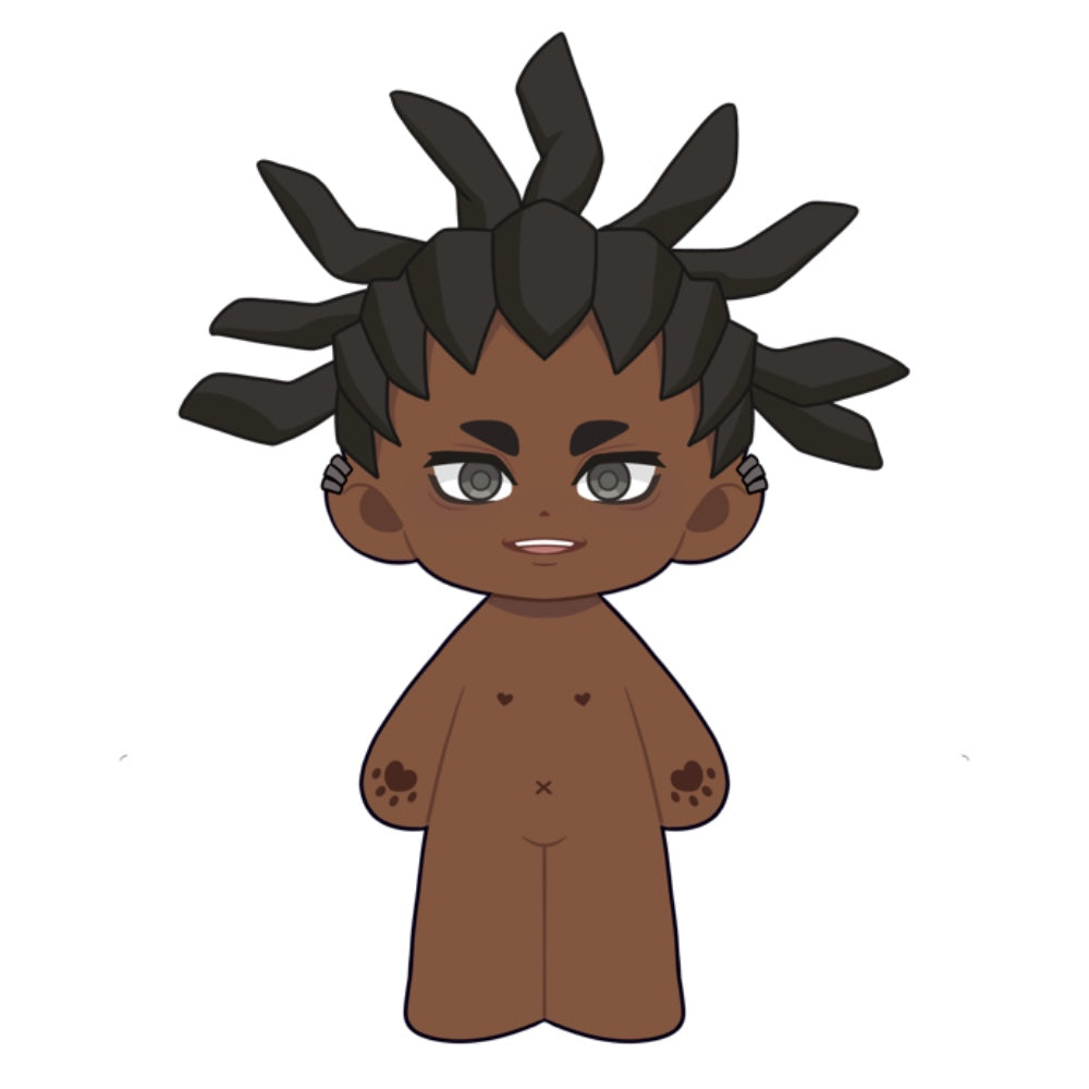 【Plushie Design】PLUSH WONDERLAND Black Hair Cleaner 20CM Cotton Doll FANMADE