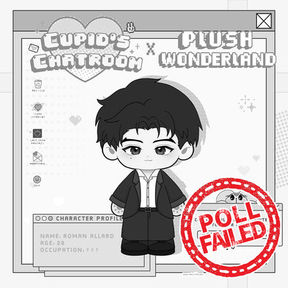 【Poll-Failed】【Authorized】PLUSH WONDERLAND Cupid's Chatroom Roman Allard 20CM Plushie Cotton Doll