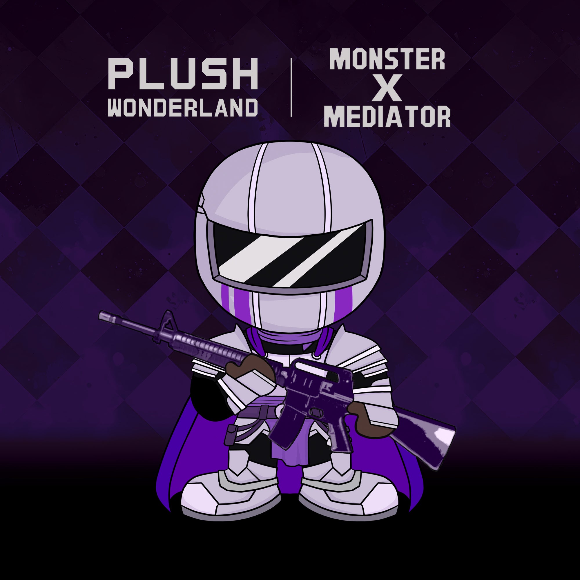 【VORVERKAUF】【Autorisiert】PLUSH WONDERLAND Monster X Mediator Knight Plüschtier aus Baumwolle