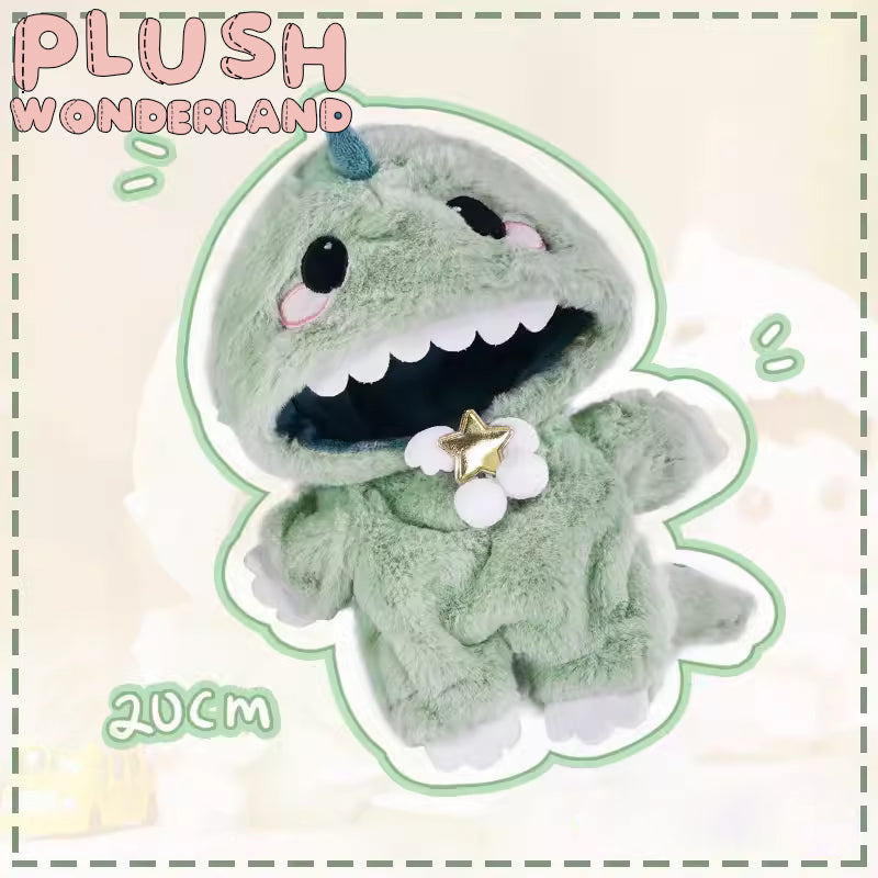 【In Stock】PLUSH WONDERLAND 20cm Plushies Cotton Doll Clothes Little Dinosaur Cute Cloak Fluffy FANMADE