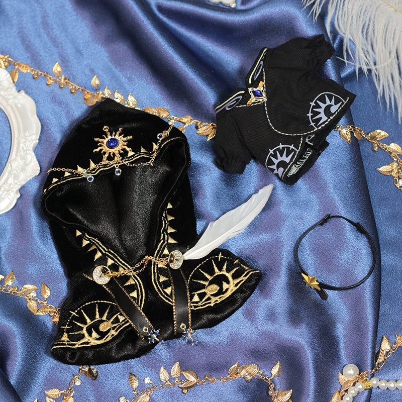 【INSTOCK】PLUSH WONDERLAND Doll Clothes 10CM Halloween Temple Priest Satin Cape