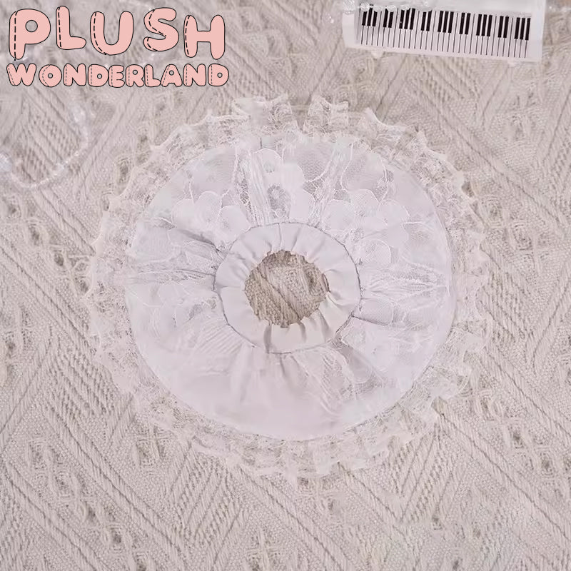 【Auf Lager】Plüschtier WUNDERLAND 20 cm, Baumwollpuppe, weißes Kleid mit Stütze/Unterrock, FANMADE 