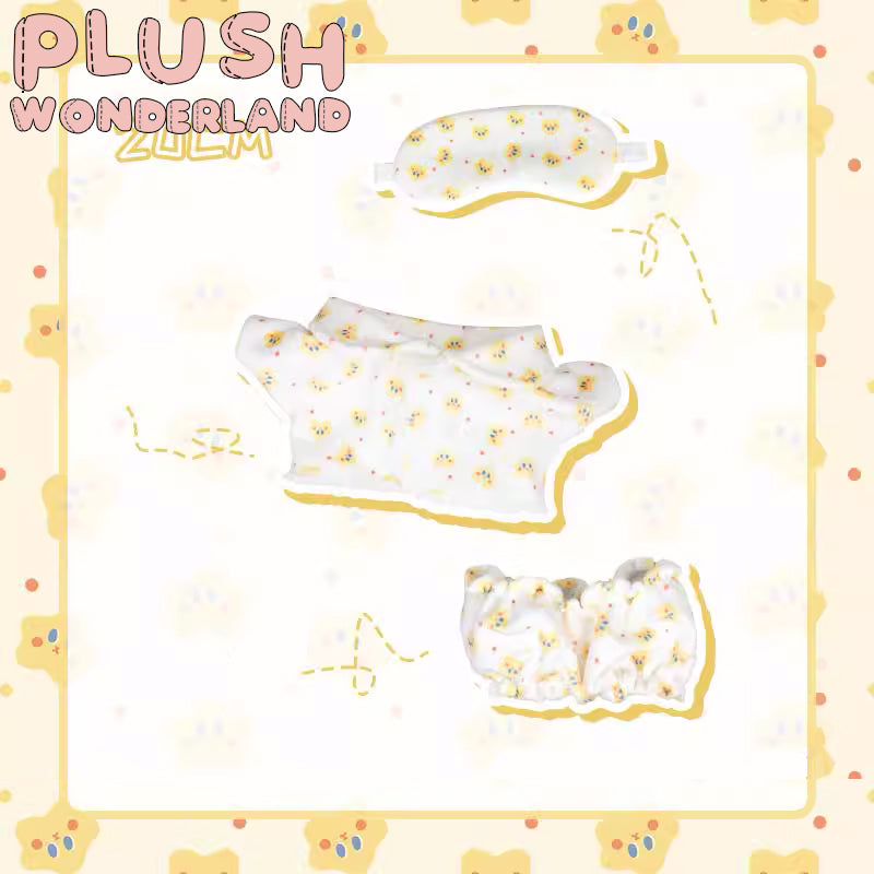 【In Stock】PLUSH WONDERLAND 20cm Plushies Cotton Doll Pajamas/ Sleepwear Clothes Eye mask FANMADE