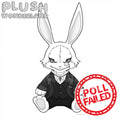 【Poll-Failed】PLUSH WONDERLAND Demon RB  Plushie 30CM Cotton Doll Rabbit FANMADE