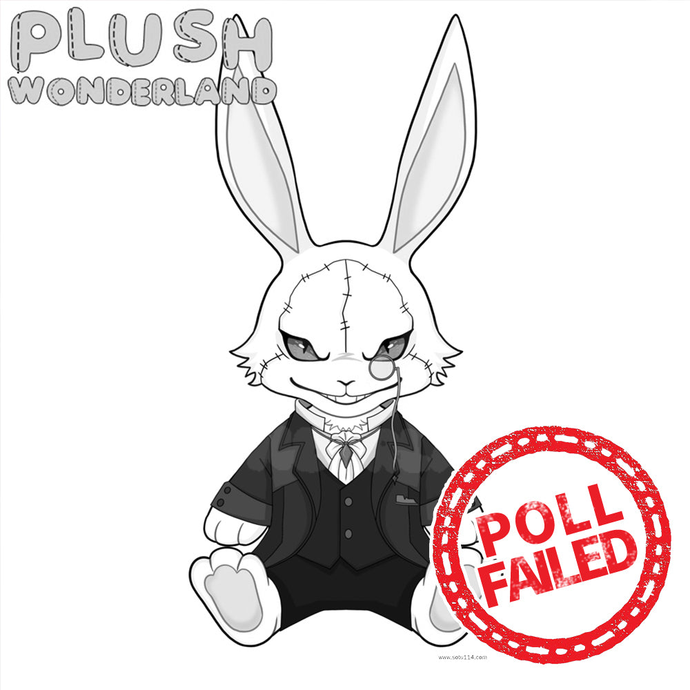 【Poll-Failed】PLUSH WONDERLAND Demon RB  Plushie 30CM Cotton Doll Rabbit FANMADE