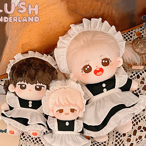 【IN STOCK】PLUSH WONDERLAND Maid Dress Doll Clothes Cotton Doll  Clothes 20 CM