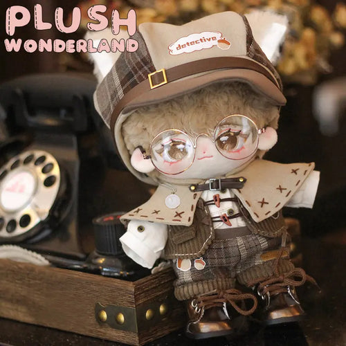 【In Stock】PLUSH WONDERLAND Detective Doll Plush Clothes 20 CM Detective Cloak Cute - plushwonderland