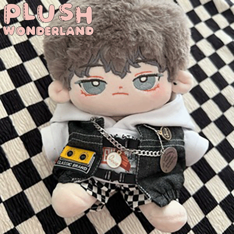 PLUSH WONDERLAND  Lost in White and Black Clothes 20 CM  Boy Plushies