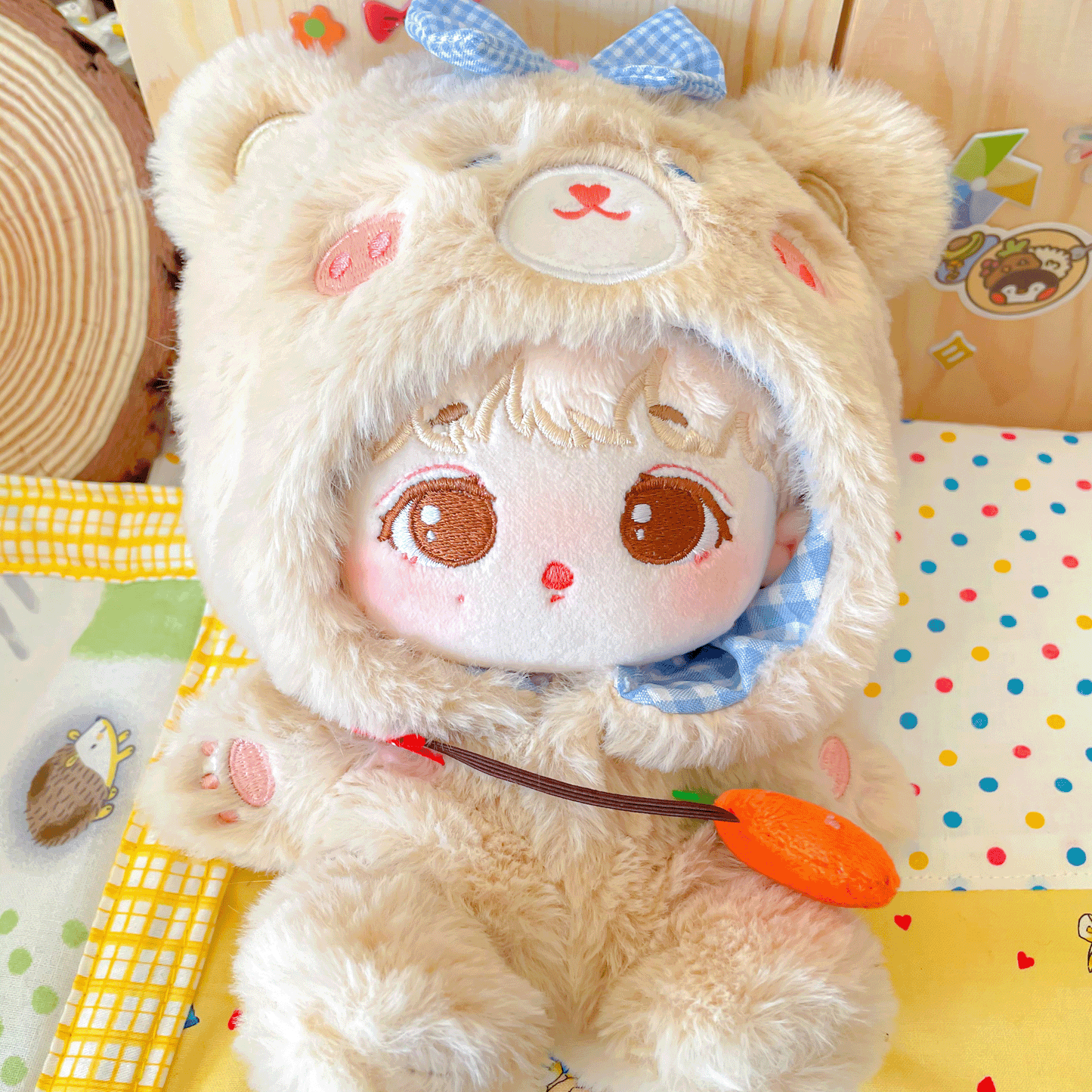 【IN STOCK】PLUSH WONDERLAND Plushies Plush Cotton Doll  Clothes  Animal Jumpsuits 20/15/10 CM