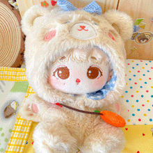 Load image into Gallery viewer, 【IN STOCK】PLUSH WONDERLAND Plushies Plush Cotton Doll  Clothes  Animal Jumpsuits 20/15/10 CM
