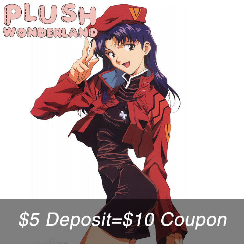 【DEPOSIT】【POLL】PLUSH WONDERLAND NEON GENESIS EVANGELION EVA Misato Katsuragi Doll Plushie 20CM FANMADE  misatokatsuragi