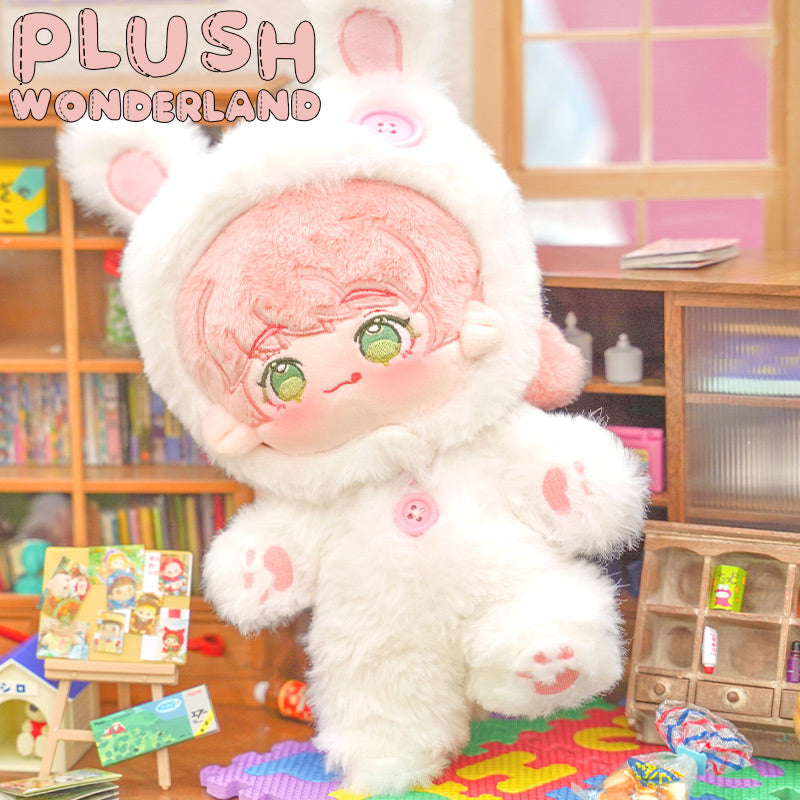 【PRESALE】PLUSH WONDERLAND Plushies Plush Cotton Doll  Clothes  White Jumpsuits 20 CM