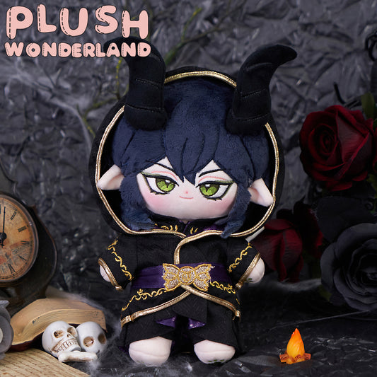 【Doll In Stock】PLUSH WONDERLAND Mages Dark Blue Hair With Horns Cotton Doll Plush 20 CM FANMADE