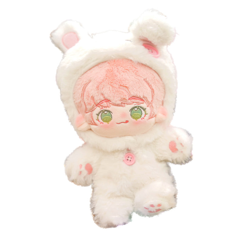 【PRESALE】PLUSH WONDERLAND Plushies Plush Cotton Doll  Clothes  White Jumpsuits 20 CM