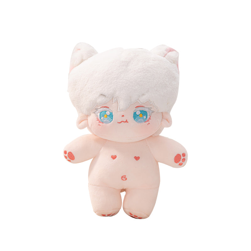 【INSTOCK】PLUSH WONDERLAND Anime Cat White Cotton Doll Plush 20CM FANMADE