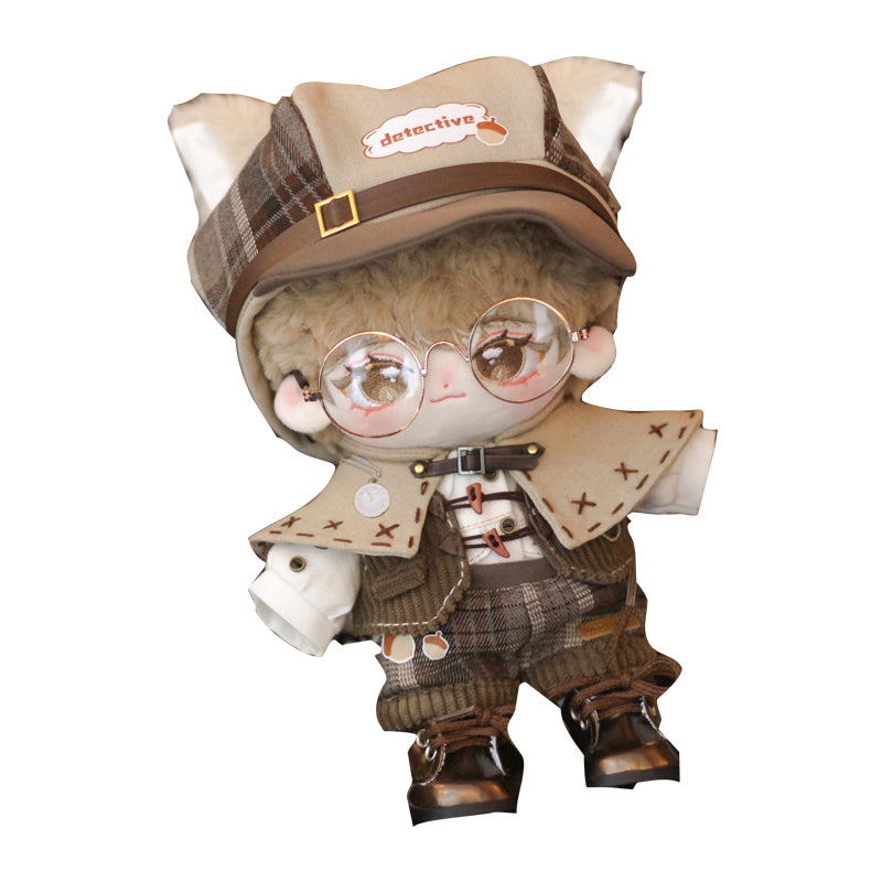 【In Stock】PLUSH WONDERLAND Detective Doll Plush Clothes 20 CM Detective Cloak Cute