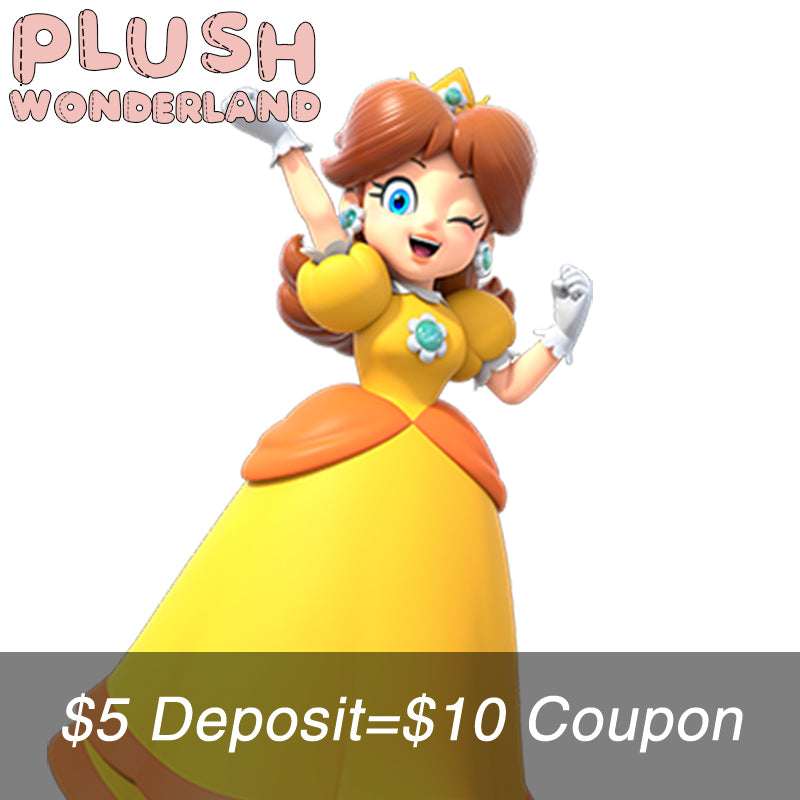【DEPOSIT】PLUSH WONDERLAND  Super Mario PrincessDaisy Doll Plushie 20CM  FANMADE