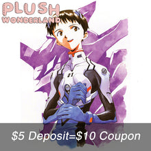 Load image into Gallery viewer, 【DEPOSIT】【POLL】PLUSH WONDERLAND  NEON GENESIS EVANGELION EVA Ikari Shinji Doll Plushie 20CM FANMADE
